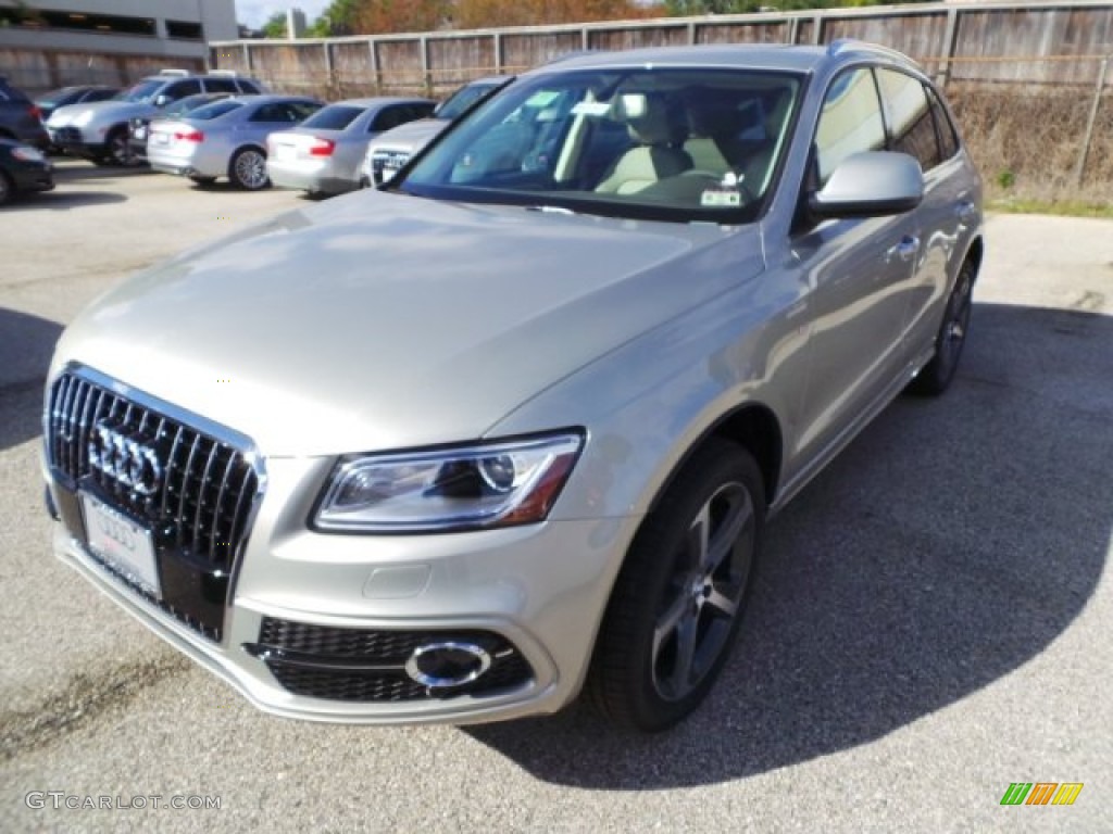 2015 Q5 3.0 TFSI Premium Plus quattro - Cuvee Silver Metallic / Pistachio Beige photo #3