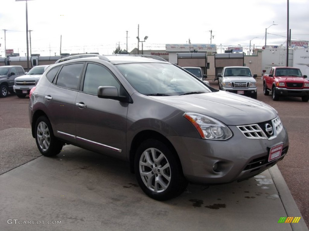 2011 Rogue SL AWD - Platinum Graphite / Black photo #7