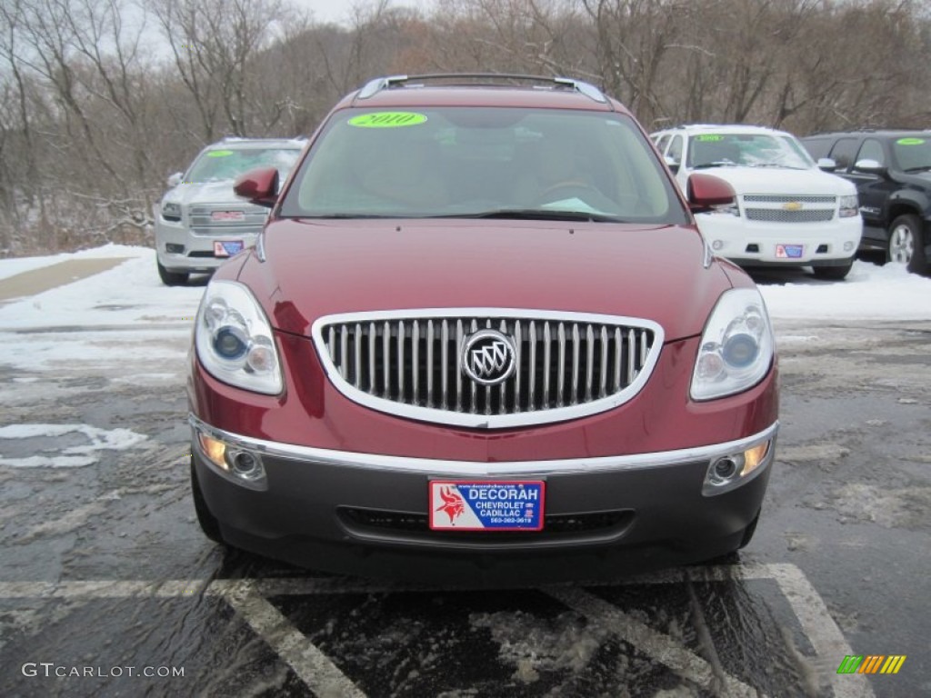 2010 Enclave CXL AWD - Red Jewel Tintcoat / Cashmere/Cocoa photo #2