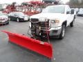 2015 Summit White GMC Sierra 3500HD Work Truck Regular Cab 4x4 Plow Truck  photo #2