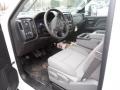 Jet Black/Dark Ash 2015 GMC Sierra 3500HD Work Truck Regular Cab 4x4 Plow Truck Interior Color