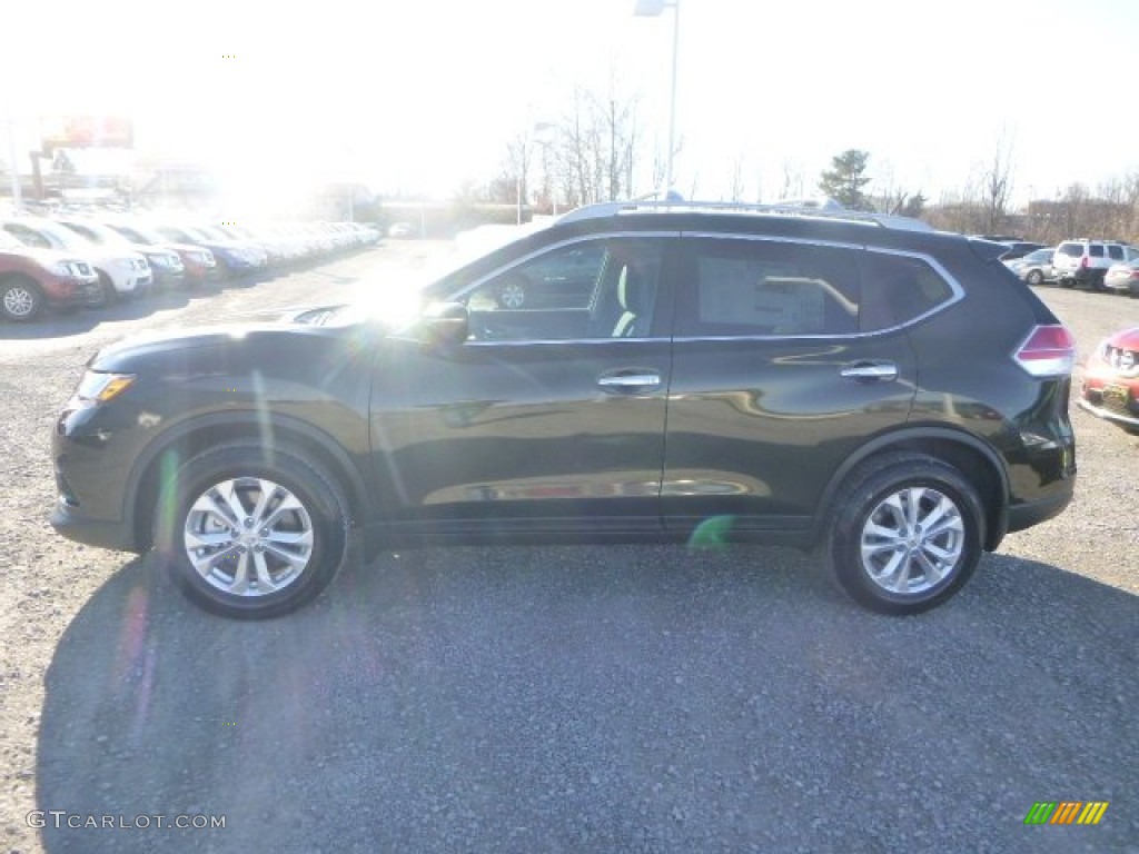 2015 Rogue SV AWD - Midnight Jade / Charcoal photo #6