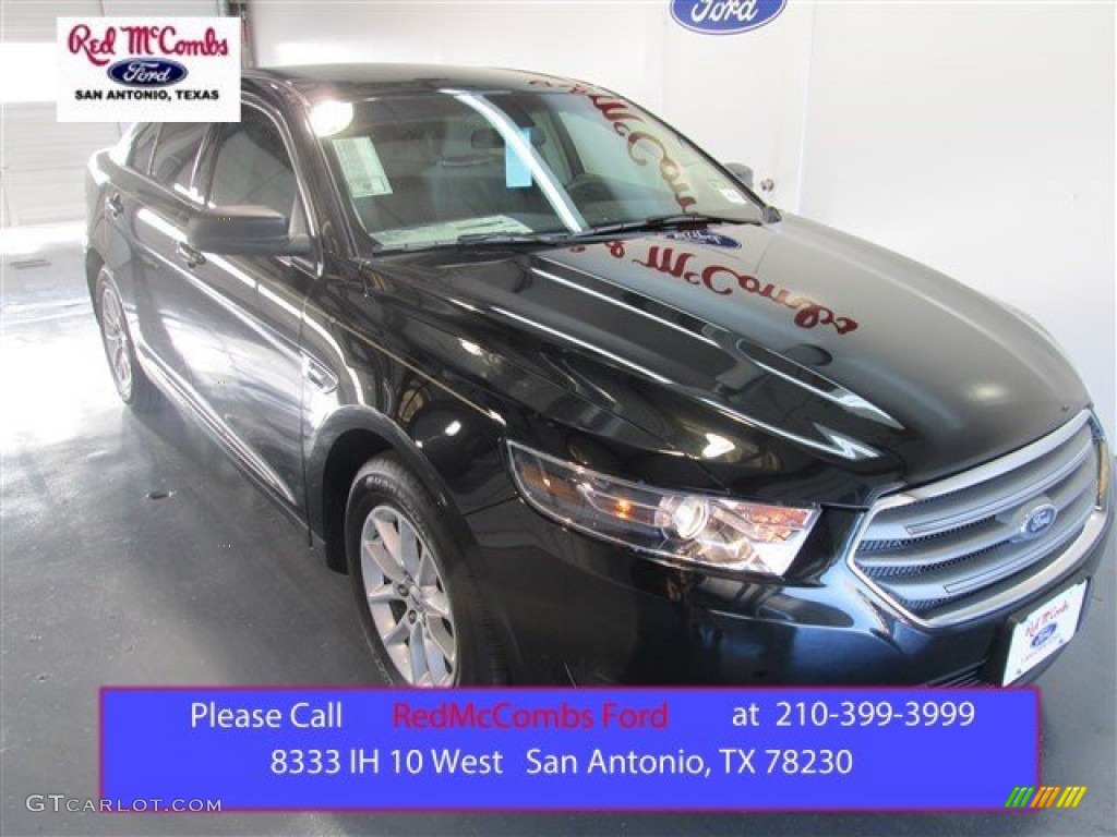 2015 Taurus SE - Tuxedo Black Metallic / Dune photo #1