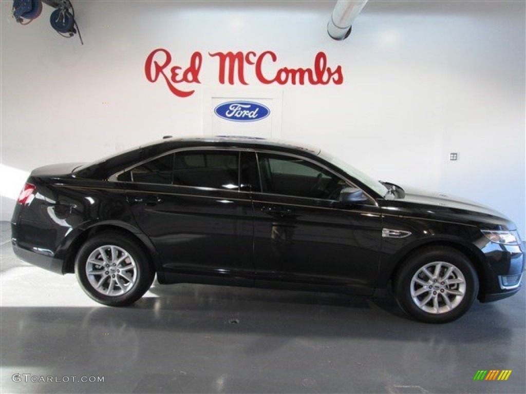 2015 Taurus SE - Tuxedo Black Metallic / Dune photo #9