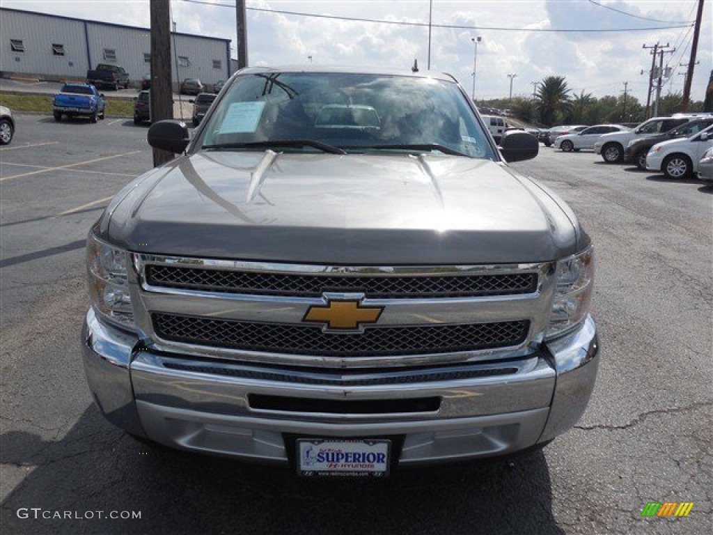 2013 Silverado 1500 LS Extended Cab - Graystone Metallic / Dark Titanium photo #2