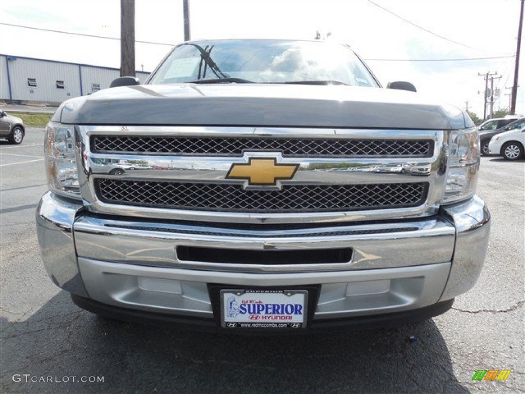 2013 Silverado 1500 LS Extended Cab - Graystone Metallic / Dark Titanium photo #3