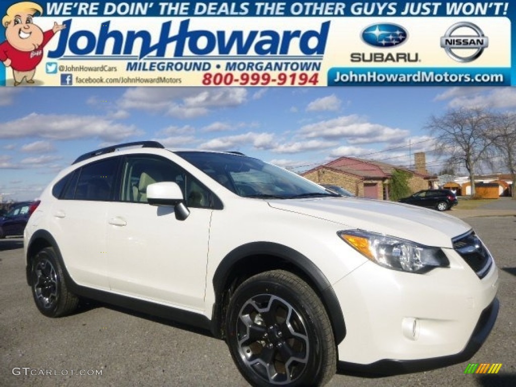 2014 XV Crosstrek 2.0i Limited - Satin White Pearl / Black photo #1