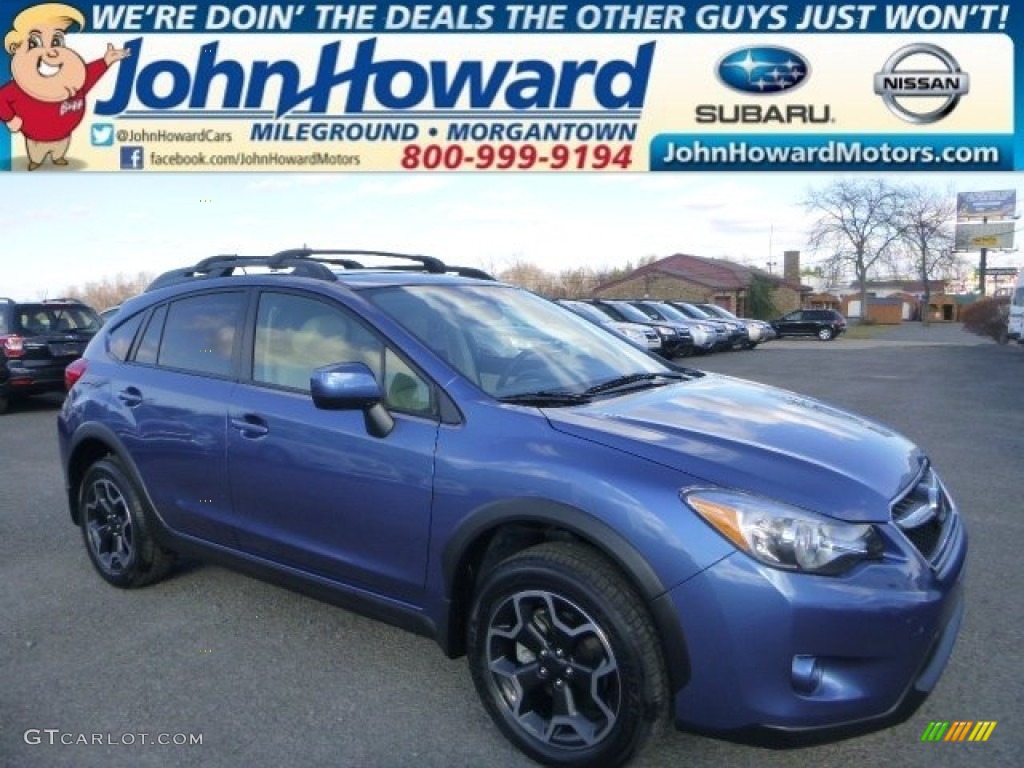 2014 XV Crosstrek 2.0i Limited - Quartz Blue Pearl / Ivory photo #1