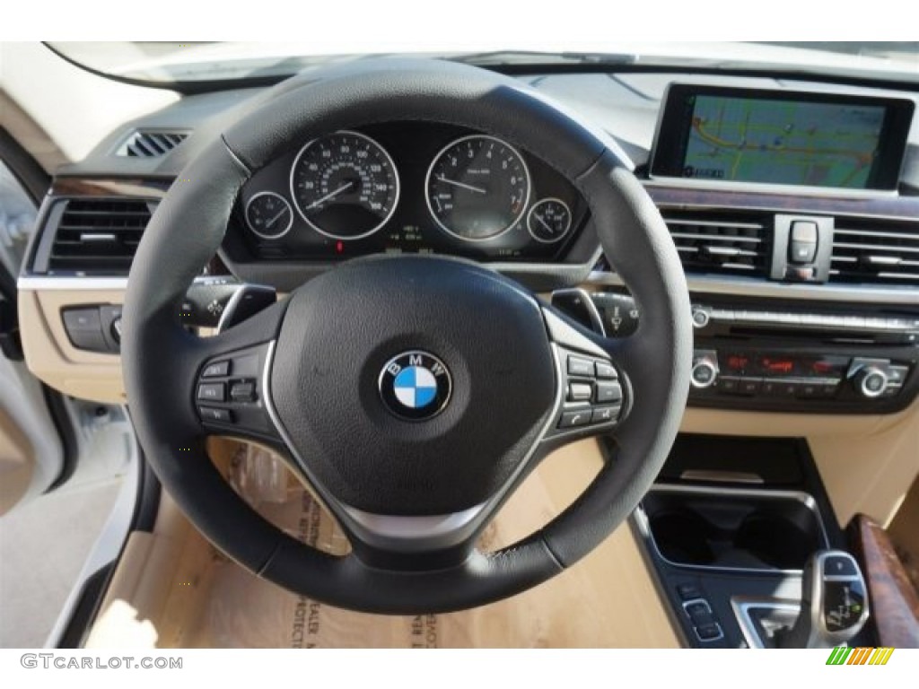 2015 3 Series 328i xDrive Sports Wagon - Alpine White / Venetian Beige photo #9