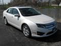 2010 White Platinum Tri-coat Metallic Ford Fusion SE  photo #2