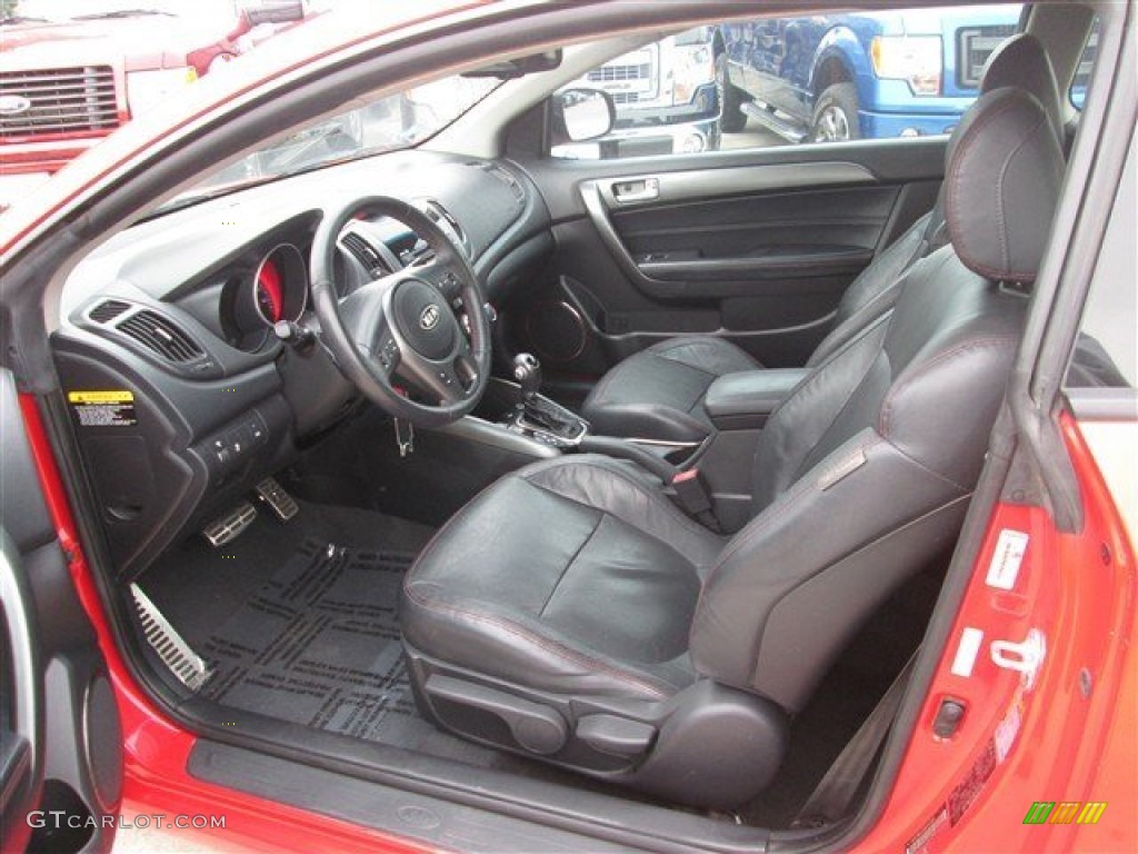 Black Sport Interior 2011 Kia Forte Koup SX Photo #99473449