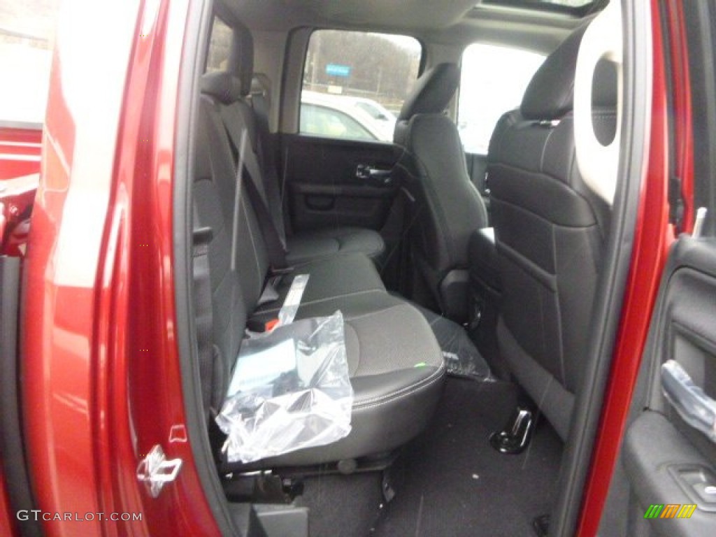 2015 1500 Laramie Quad Cab 4x4 - Deep Cherry Red Crystal Pearl / Black photo #12