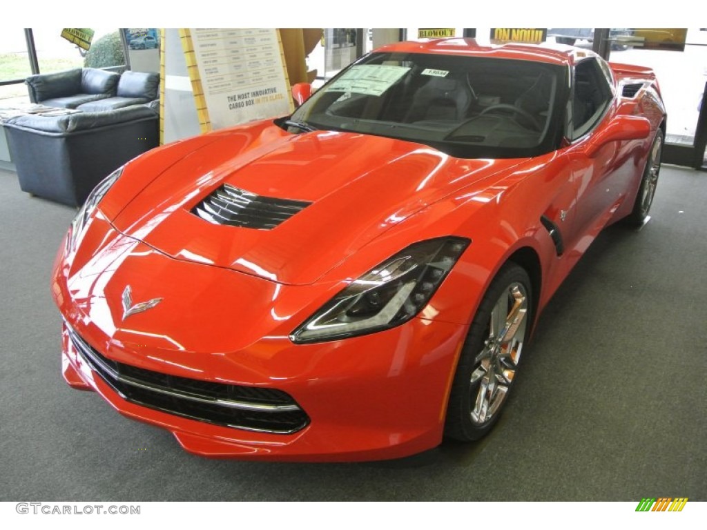 2015 Corvette Stingray Coupe Z51 - Torch Red / Jet Black photo #2