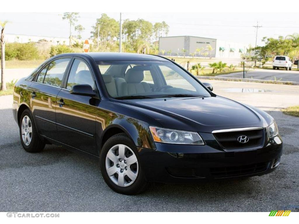 2007 Sonata GLS - Deepwater Blue / Beige photo #1