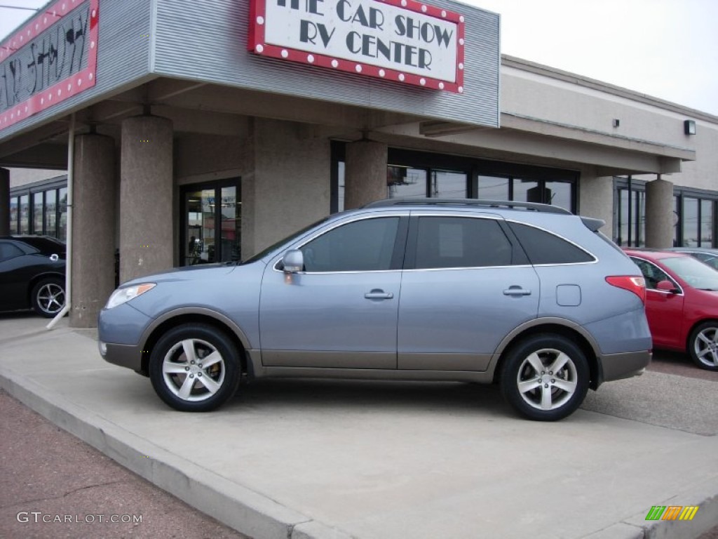 2008 Veracruz GLS AWD - Blue Titanium Metallic / Gray photo #2