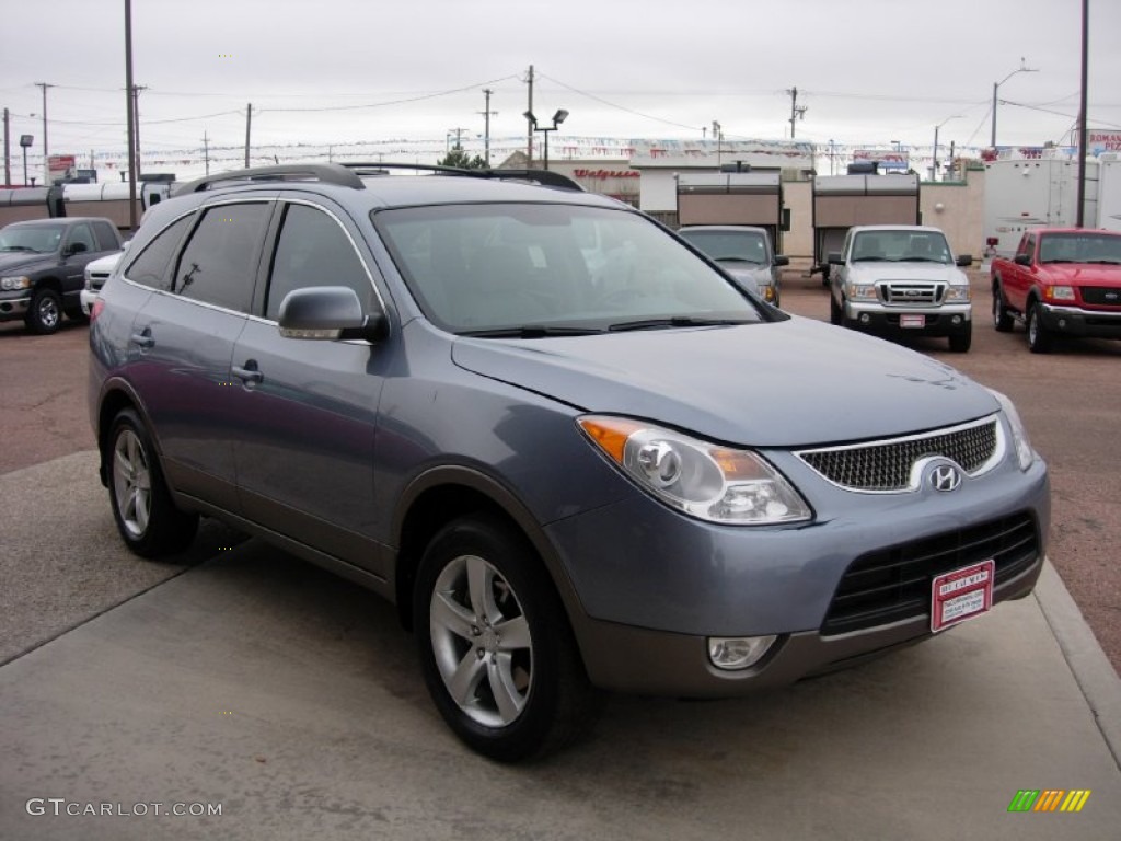 2008 Veracruz GLS AWD - Blue Titanium Metallic / Gray photo #6