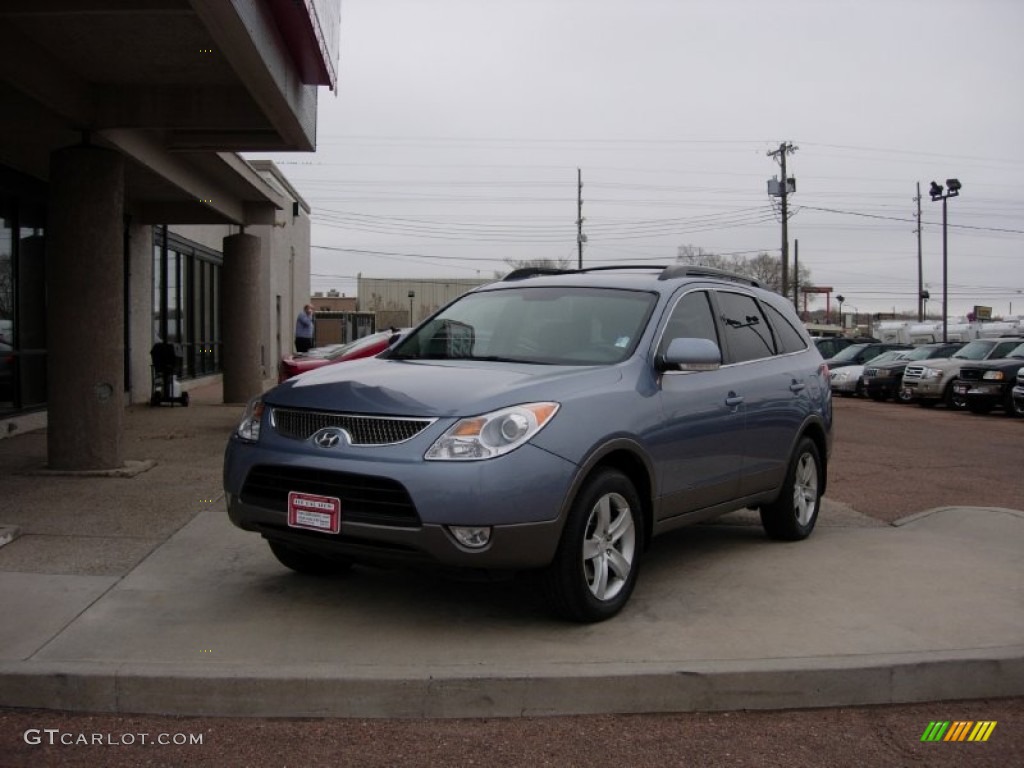 2008 Veracruz GLS AWD - Blue Titanium Metallic / Gray photo #18