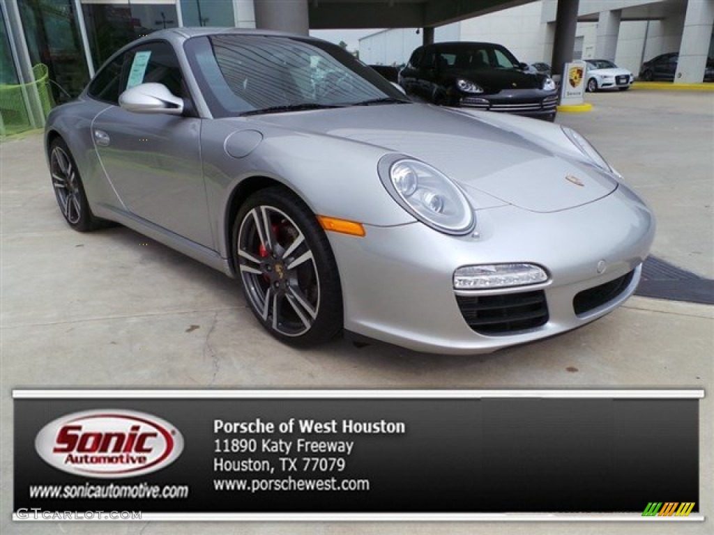 2011 911 Carrera S Coupe - Arctic Silver Metallic / Black photo #1