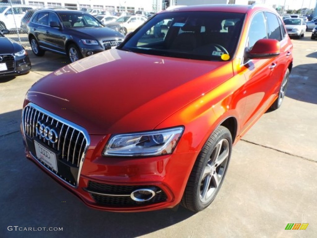 Volcano Red Metallic 2015 Audi Q5 3.0 TFSI Premium Plus quattro Exterior Photo #99480082