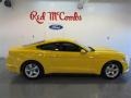 2015 Triple Yellow Tricoat Ford Mustang V6 Coupe  photo #7