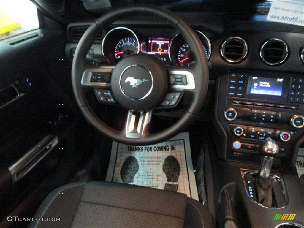 2015 Mustang V6 Coupe - Triple Yellow Tricoat / Ebony photo #10