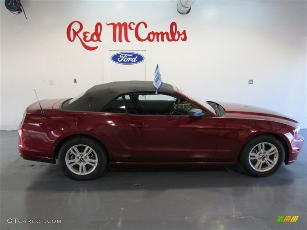 2014 Mustang V6 Convertible - Ruby Red / Charcoal Black photo #6