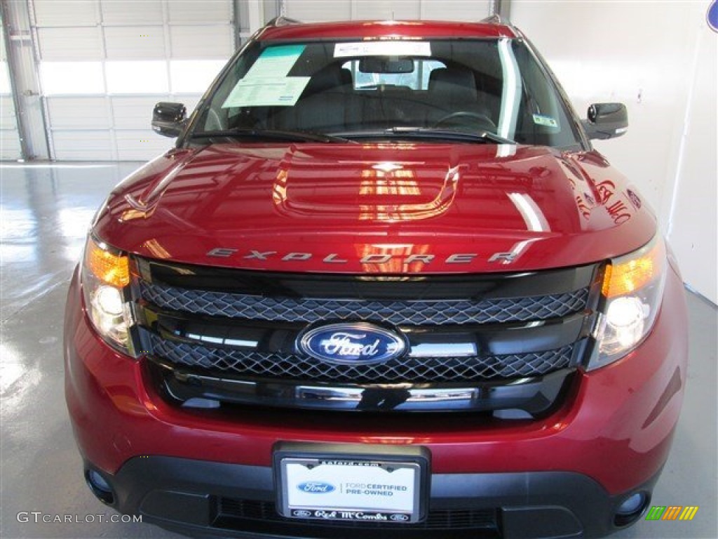 2014 Explorer Sport 4WD - Ruby Red / Sport Charcoal Black photo #2