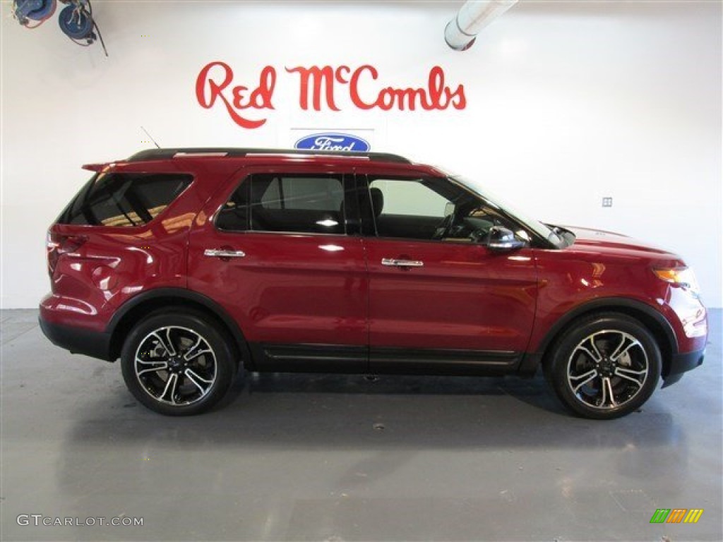 2014 Explorer Sport 4WD - Ruby Red / Sport Charcoal Black photo #9