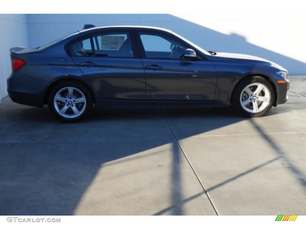 2015 3 Series 320i Sedan - Mineral Grey Metallic / Black photo #2