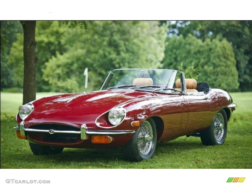 Regency Red 1969 Jaguar E-Type XKE 4.2 Roadster Exterior Photo #99487794