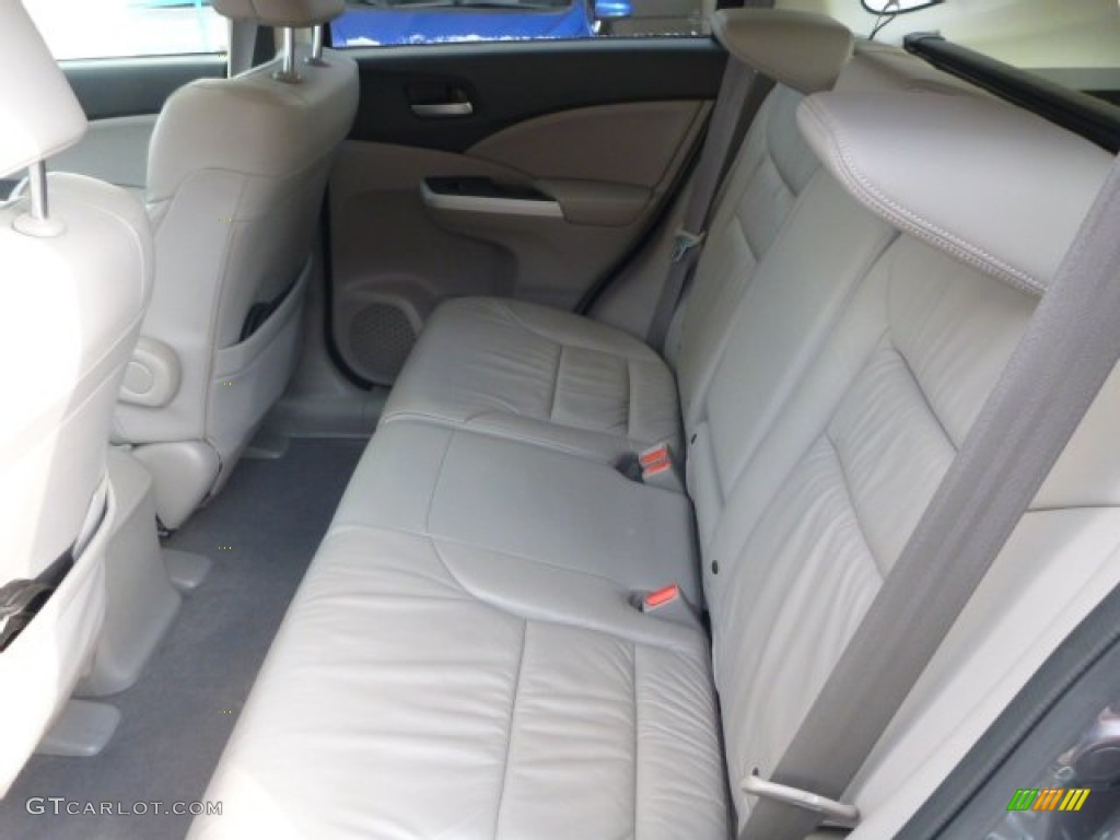 2012 CR-V EX-L 4WD - Polished Metal Metallic / Beige photo #5