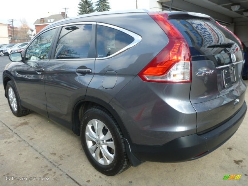 2012 CR-V EX-L 4WD - Polished Metal Metallic / Beige photo #10