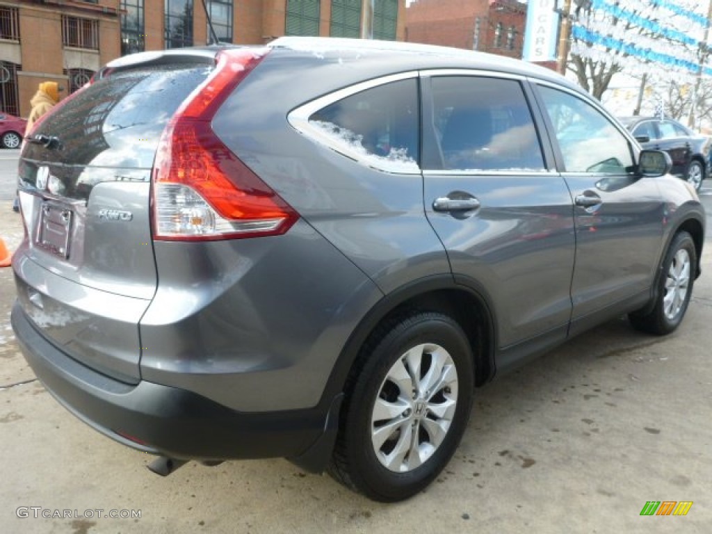 2012 CR-V EX-L 4WD - Polished Metal Metallic / Beige photo #12
