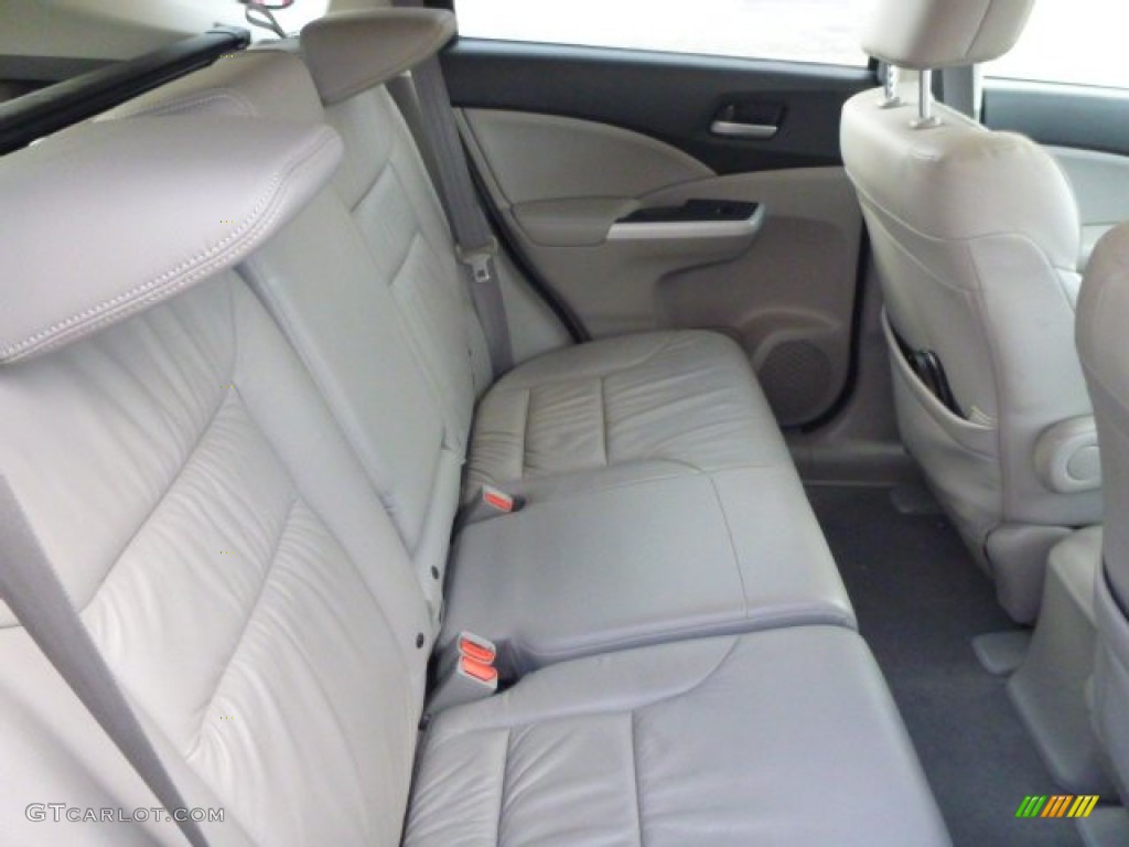 2012 CR-V EX-L 4WD - Polished Metal Metallic / Beige photo #14