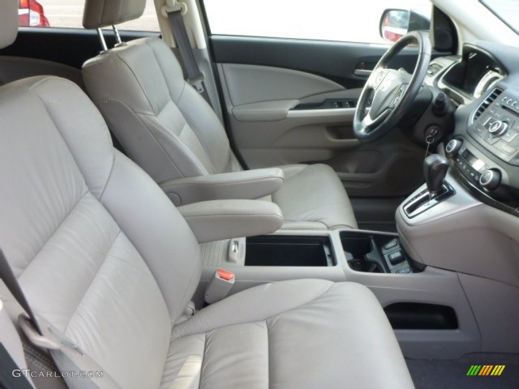 2012 CR-V EX-L 4WD - Polished Metal Metallic / Beige photo #17