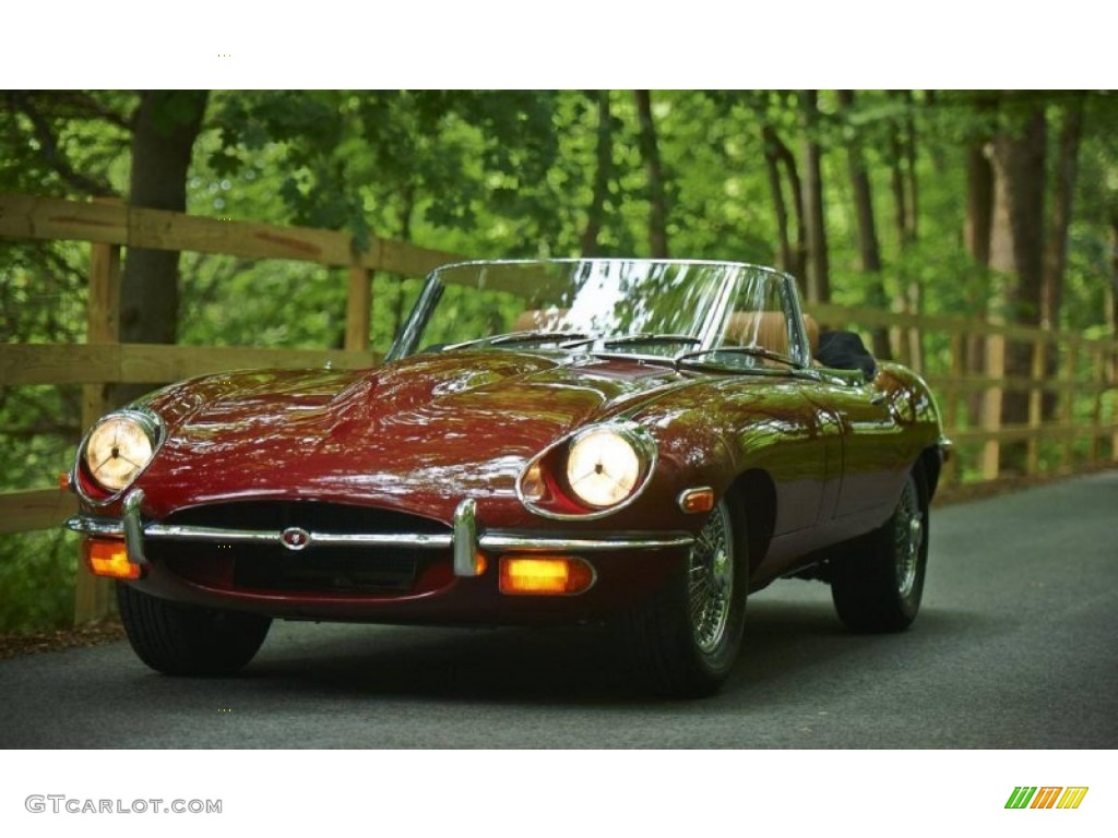 Regency Red 1969 Jaguar E-Type XKE 4.2 Roadster Exterior Photo #99488188