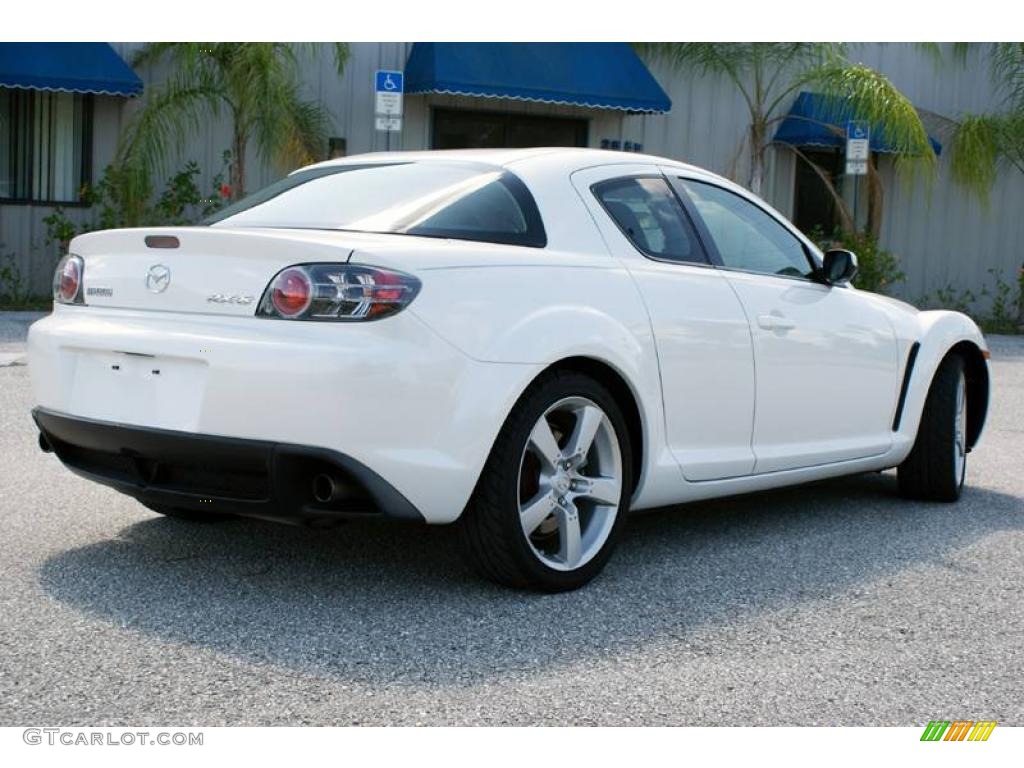 2005 RX-8  - Whitewater Pearl / Black photo #5
