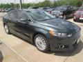 2015 Guard Metallic Ford Fusion Hybrid SE  photo #7