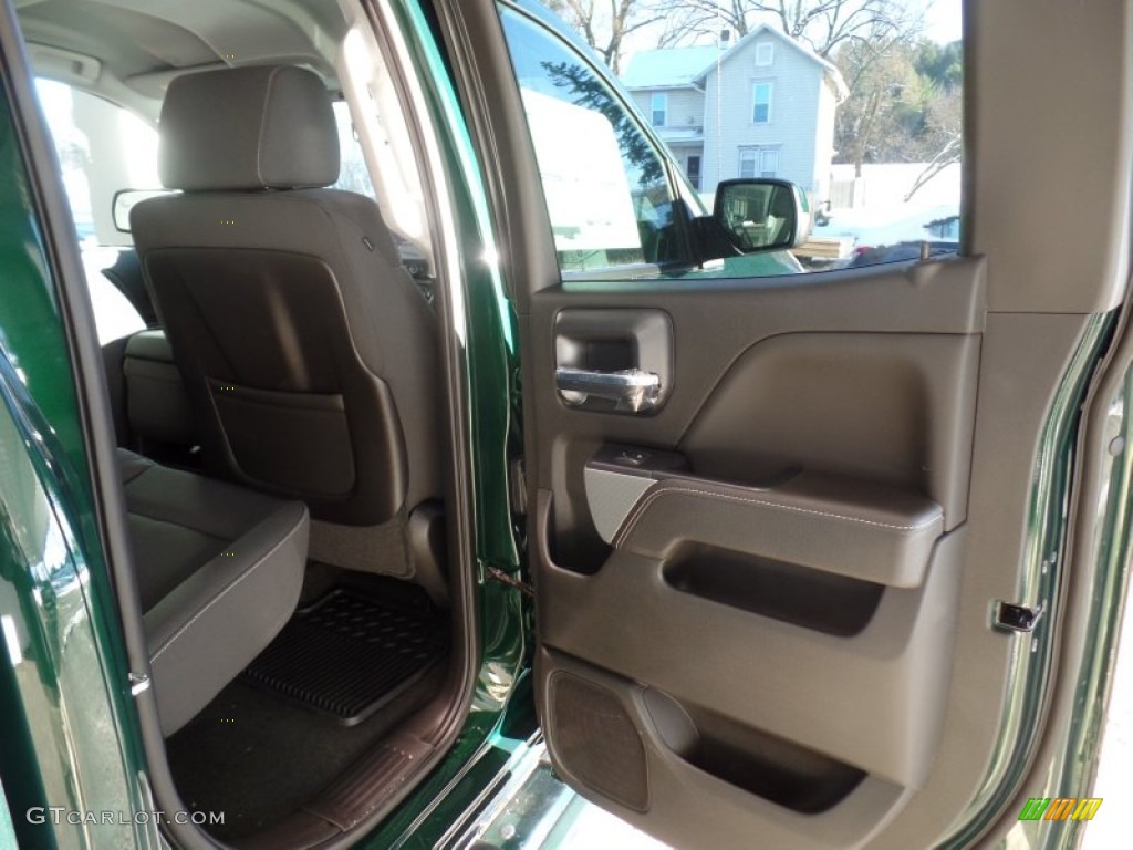 2015 Silverado 2500HD LT Double Cab 4x4 - Rainforest Green Metallic / Jet Black photo #56