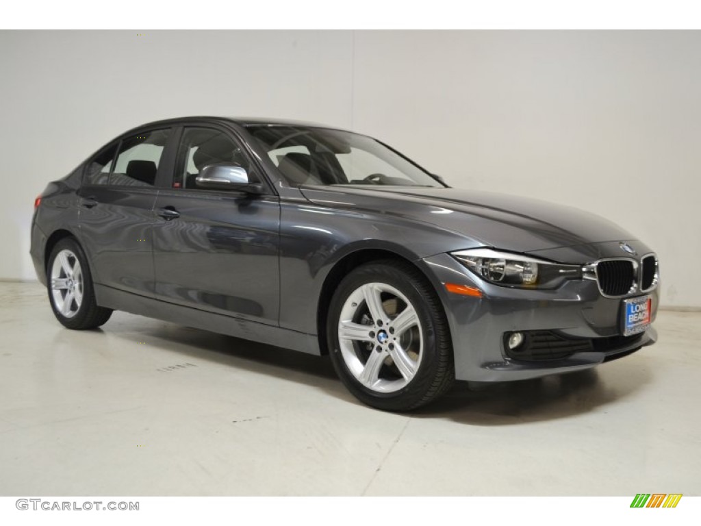 2015 3 Series 320i Sedan - Mineral Grey Metallic / Black photo #2