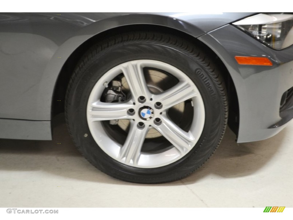 2015 3 Series 320i Sedan - Mineral Grey Metallic / Black photo #3