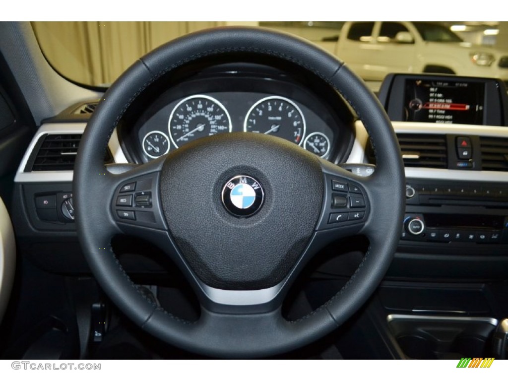 2015 3 Series 320i Sedan - Mineral Grey Metallic / Black photo #9