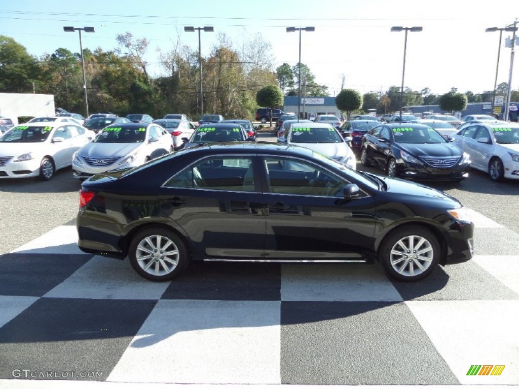 2013 Camry XLE - Attitude Black Metallic / Ash photo #3