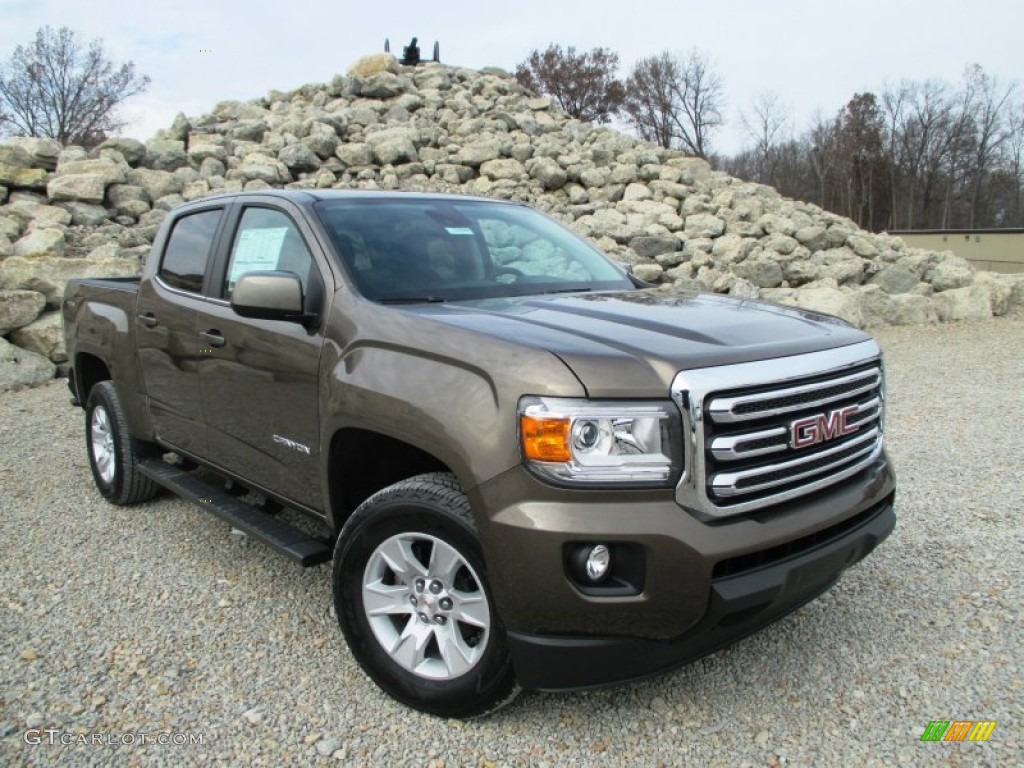 Bronze Alloy Metallic 2015 GMC Canyon SLE Crew Cab 4x4 Exterior Photo #99494467