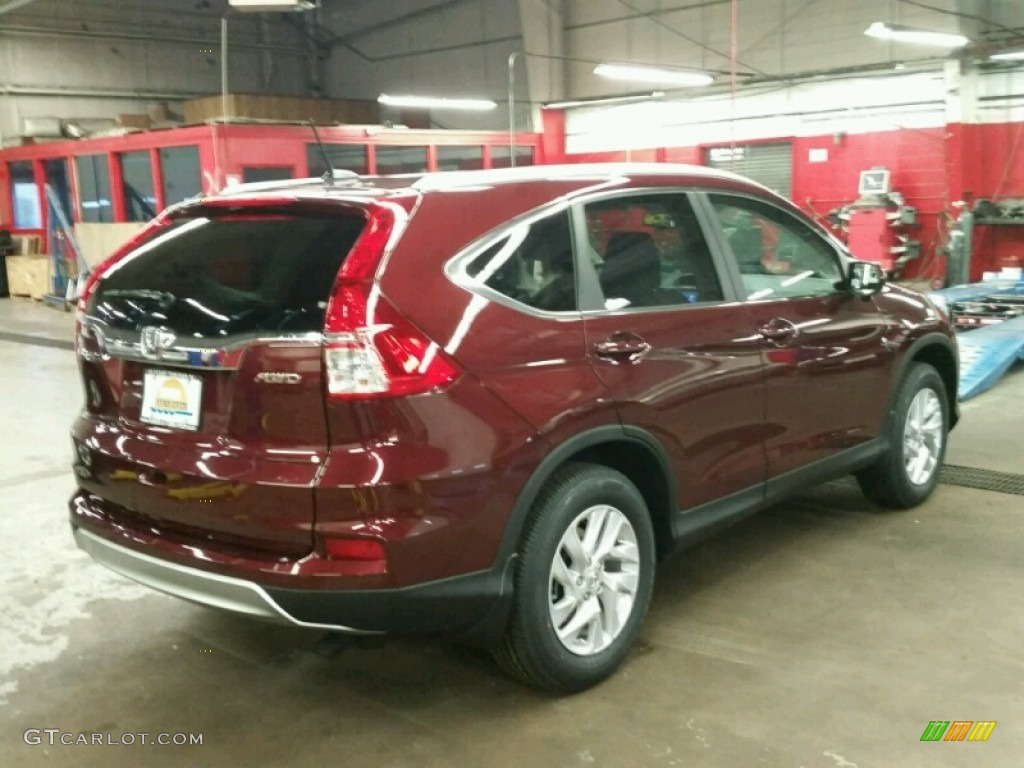 2015 CR-V EX-L AWD - Basque Red Pearl II / Gray photo #2