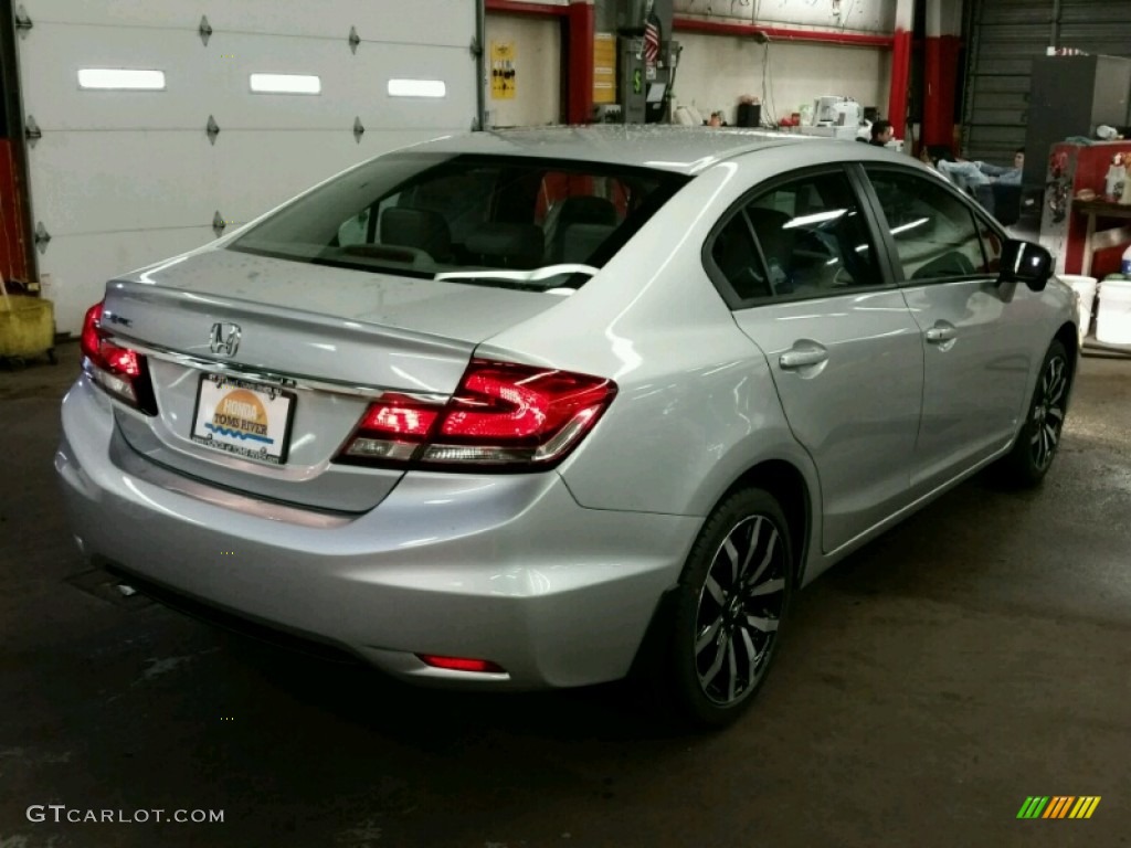 2015 Civic EX-L Sedan - Alabaster Silver Metallic / Gray photo #2