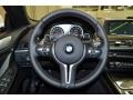 2015 BMW M6 Black Interior Steering Wheel Photo