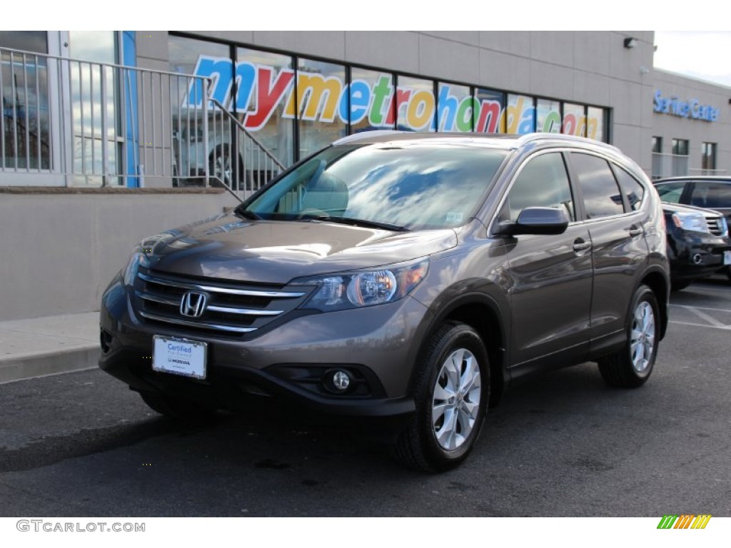 2013 CR-V EX-L AWD - Urban Titanium Metallic / Black photo #1