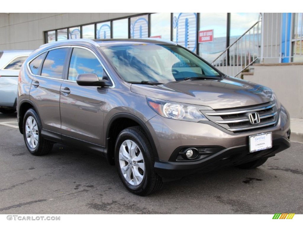 2013 CR-V EX-L AWD - Urban Titanium Metallic / Black photo #3