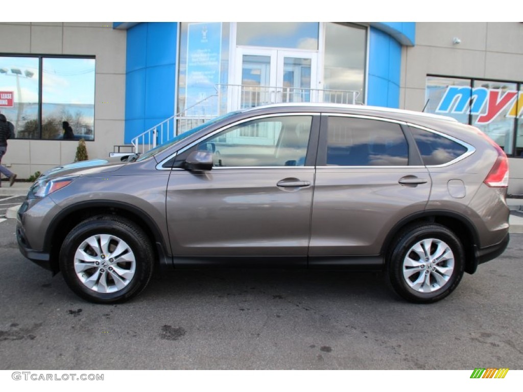 2013 CR-V EX-L AWD - Urban Titanium Metallic / Black photo #8